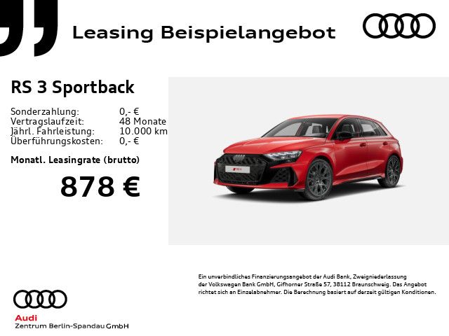 AUDI RS3 Sportback *PANO*MATRIX*SONOS*HuD*NAV+*ACC*