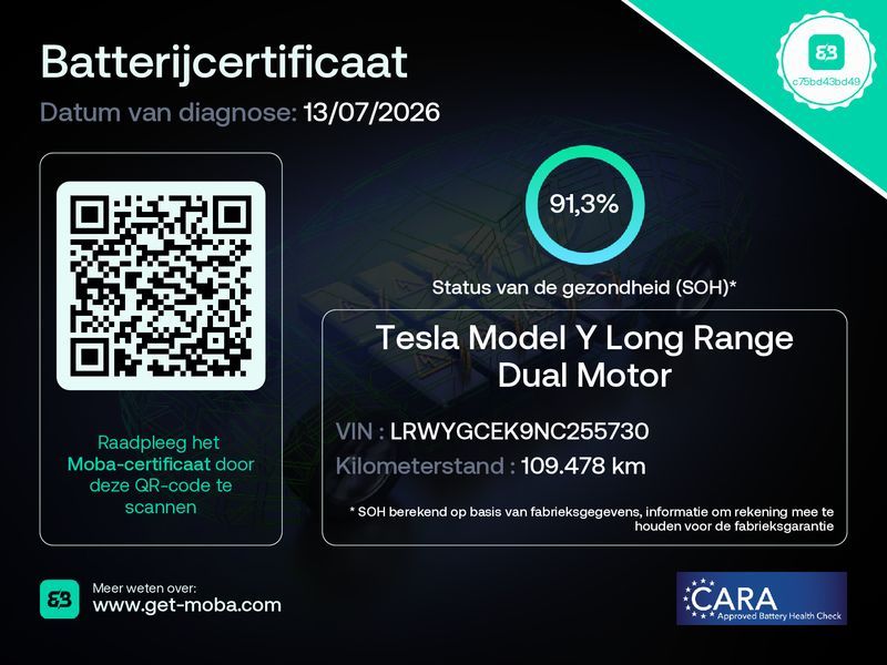 Tesla Model Y Long Range AWD 75kWh 351pk AMD RYZEN 91. imagem 2