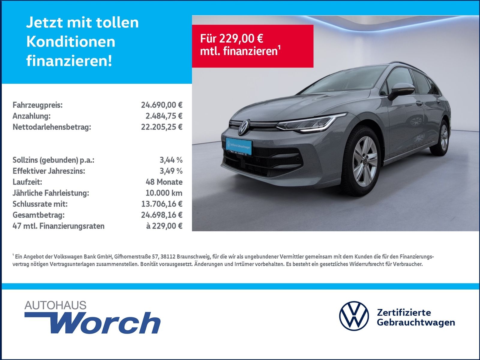 Golf VIII Variant 1.5TSI DSG LED+SHZ+LENKRADHZG