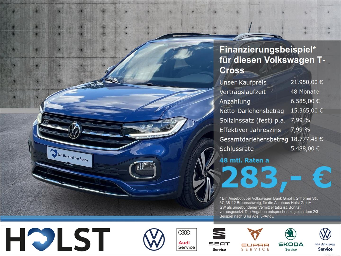 Volkswagen T-Cross 1.0TSI DSG R-Line Klimaautom.