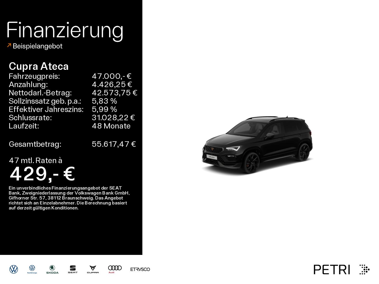 Cupra Ateca VZ Tribe Edition 2.0 TSI 221 kW *PANO*4Dri