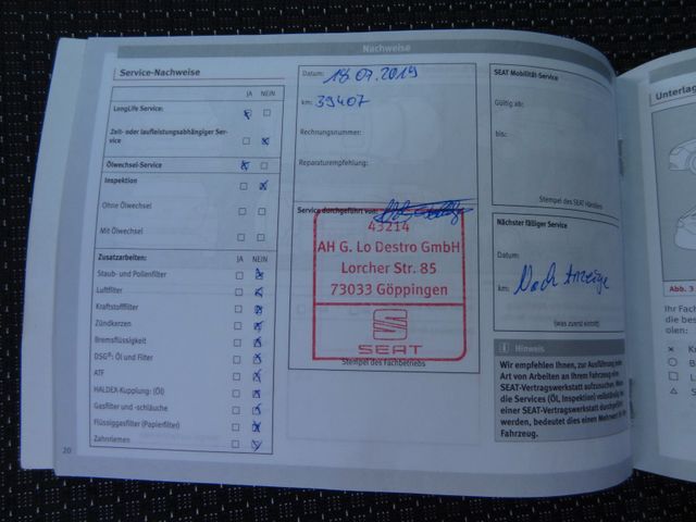 Fahrzeugabbildung Seat Leon FR/1.Hd/LED/150PS/Navi/SitzH/PDC/