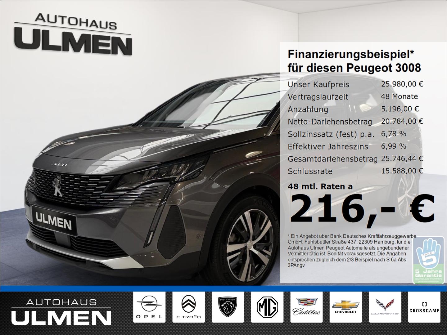 Peugeot 3008 Hybrid Allure Pack 136 e-DSC6 Klimaautom. N