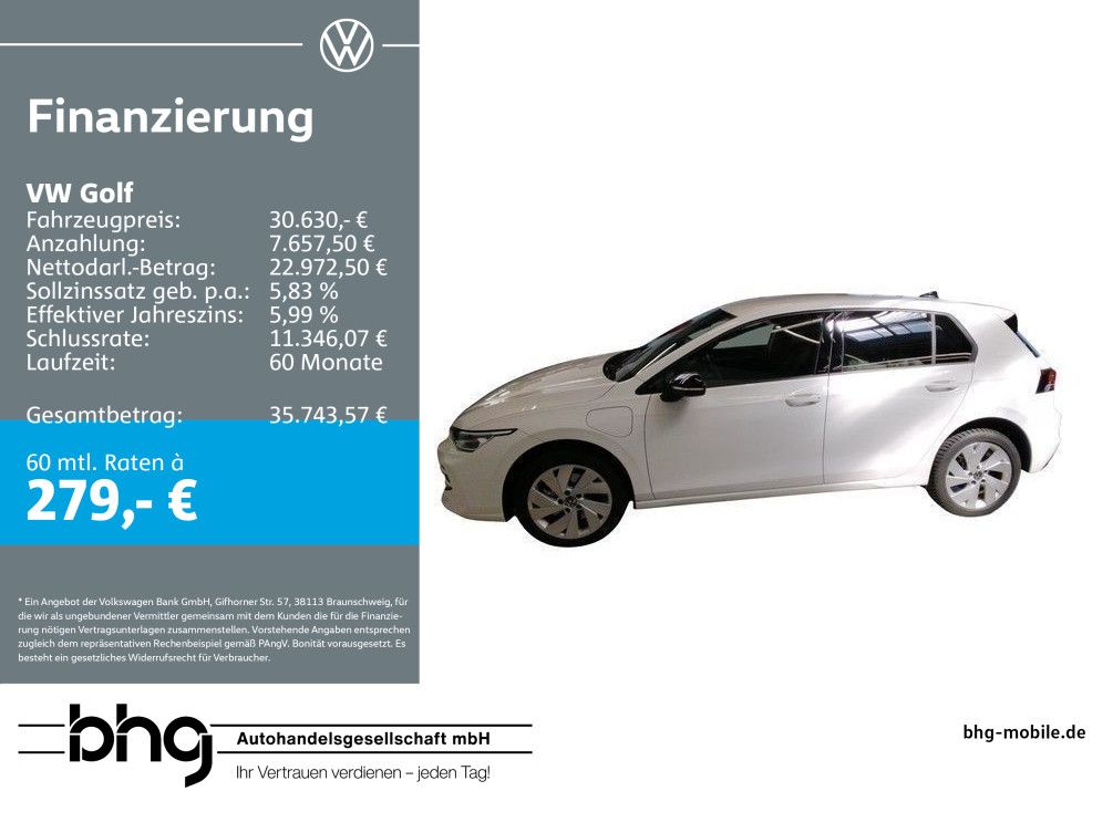 Volkswagen Golf 1.5 eHybrid DSG ENERGY