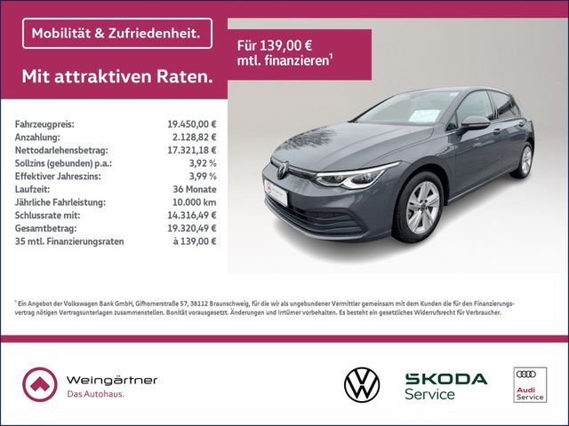 Golf VIII 1.5 TSI Life, Navi, Sitzhzg, LED+, App