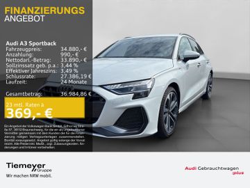 Audi Leasingangebot: Audi A3 Sportback 30 TFSI 2x S LINE LEDER SONOS HuD A