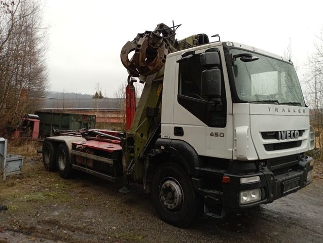 Iveco Trakker 450 abrol+Kran