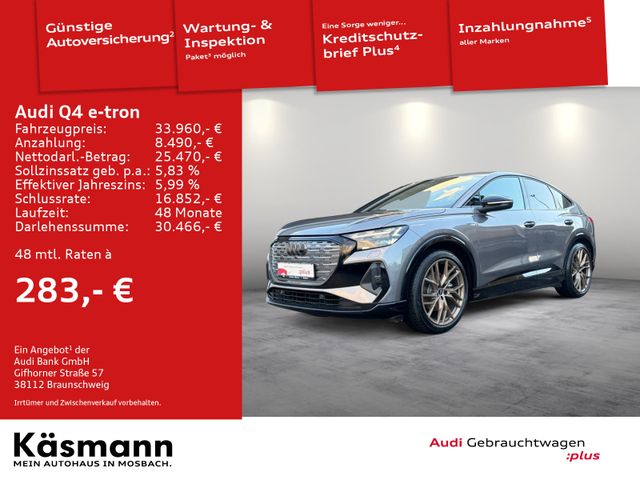 Audi Q4 e-tron 35 Sportback S line MATRIX SONOS KAM