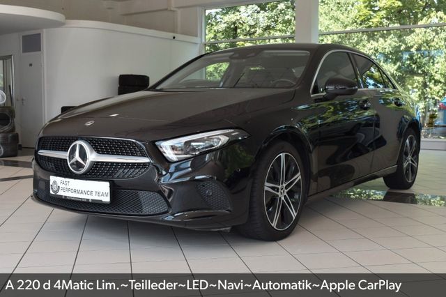MERCEDES-BENZ A 220 d 4Matic Lim.~Teilleder~LED~Navi~Automatik