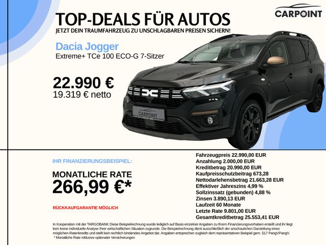 Dacia Jogger Extreme+ TCe 100 ECO-G 7-S *Sonderaktion*