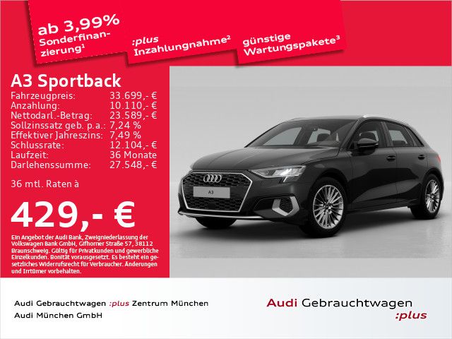 Audi A3 Sportback 35 TFSI S tronic advanced Kamera/Na