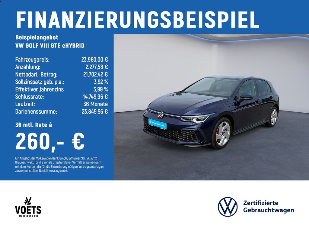 GOLF VIII GTE eHYBRID IQ-LIGHT+NAVI+PANO+STANDH
