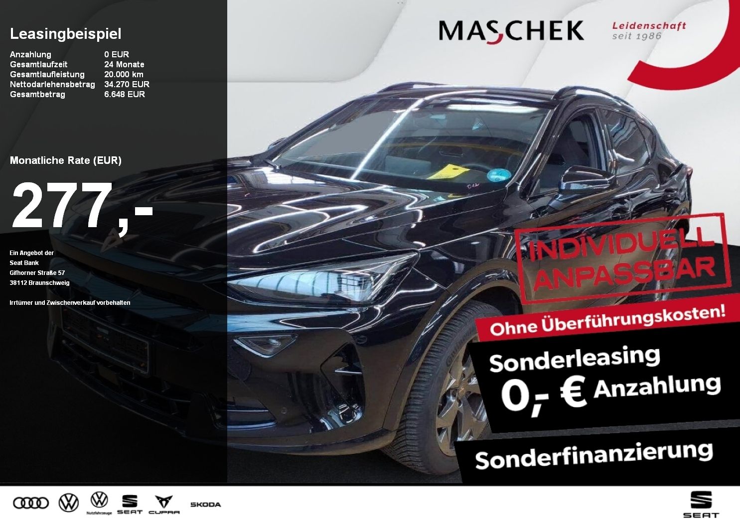 Cupra Formentor 2.0 TDI DSG AHK Navi 360°View Sennheis