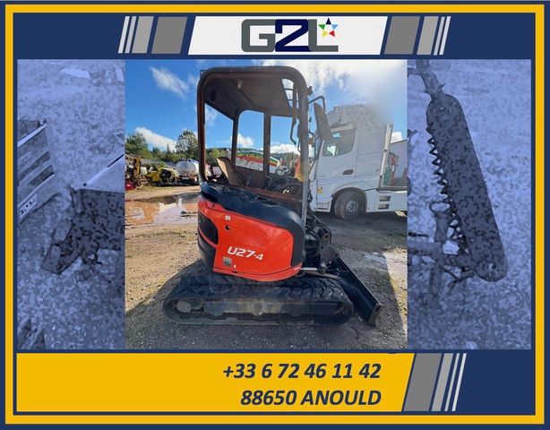 Kubota U 27-4 *ACCIDENTE*DAMAGED*UNFALL*