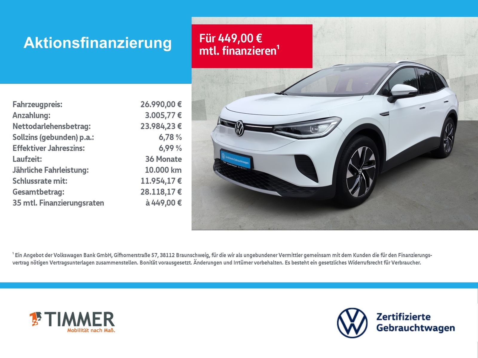 Volkswagen ID.4 PURE PERF. 55 kWh PANO IQ.LIGHT CARPLAY foto 2