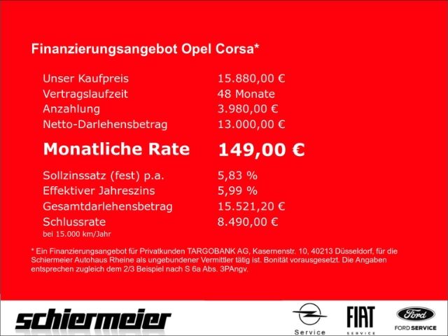 Opel Corsa 1.2 GS Matrix LED Navi Kamera SHZ Allwette imagem 2