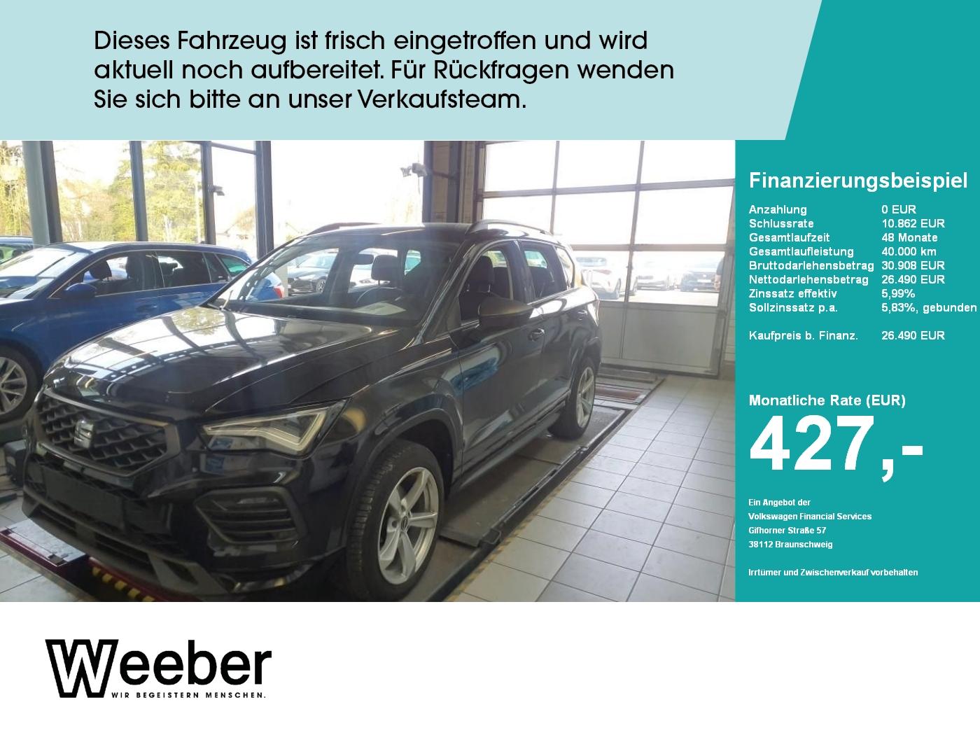 Seat Ateca FR *AHK*NAVI*SHZ*ACC*BEATS*LED*APP CONNECT