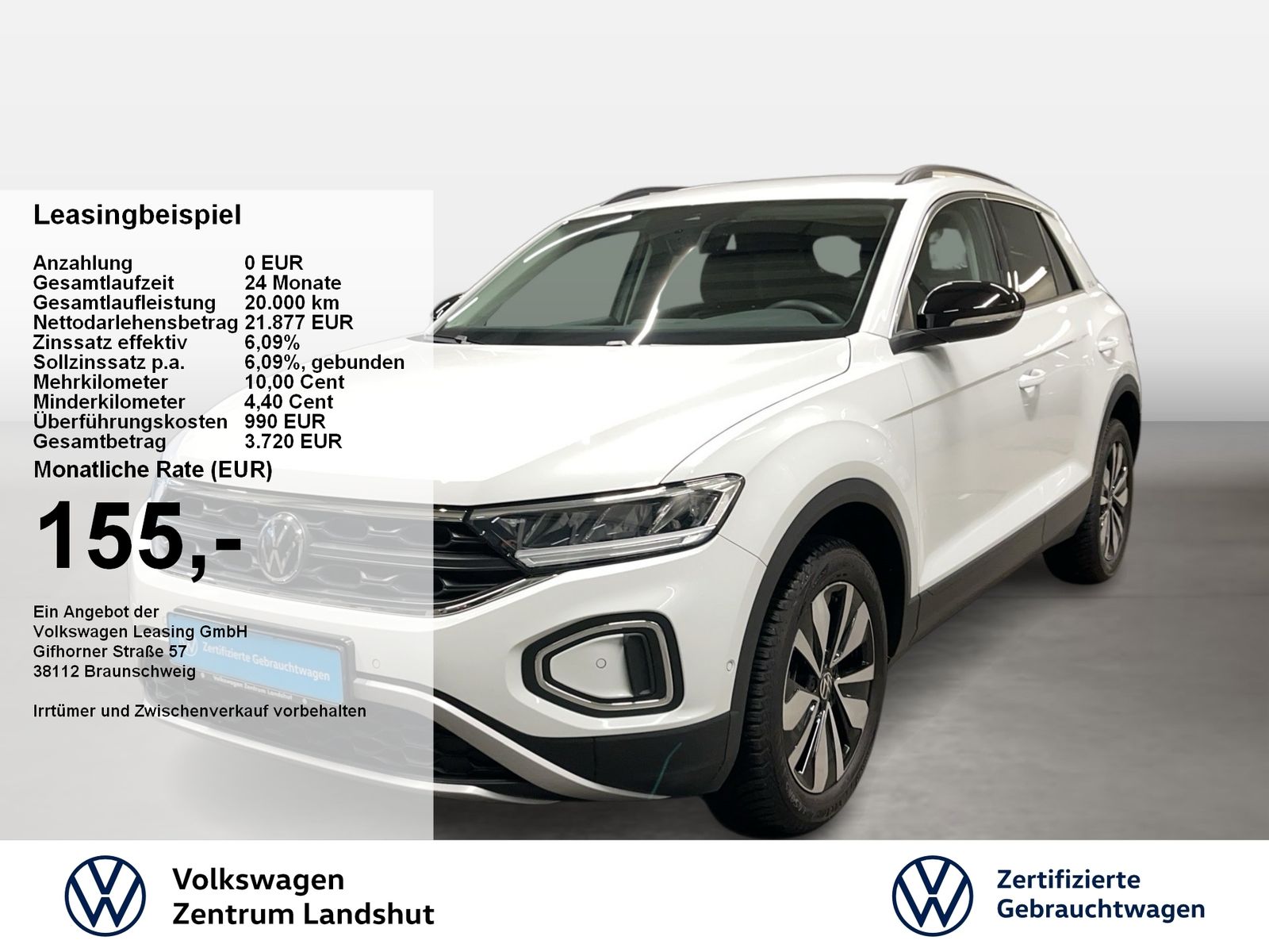 Volkswagen T-Roc GOAL 1.0 TSI 2xKlima ACC DynLicht KlimaA