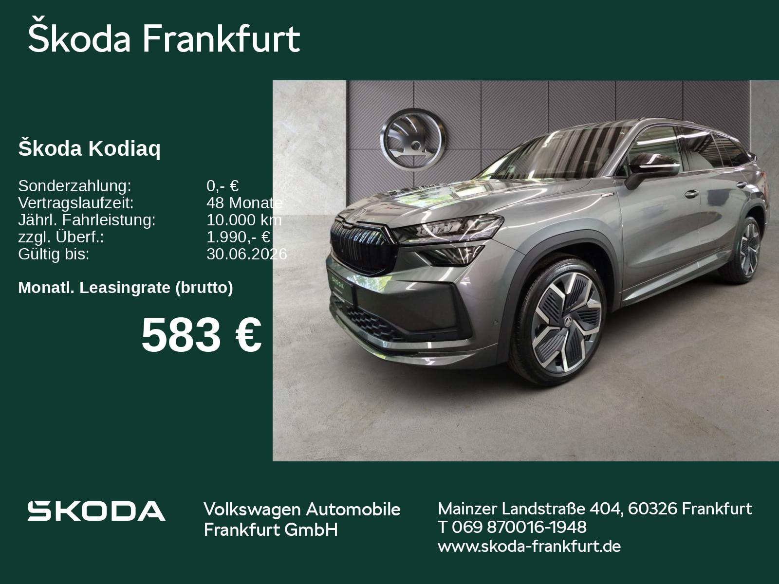 Skoda Kodiaq Sportline 2,0 TDI 142 kW 7-Gang-DSG 4x4 z