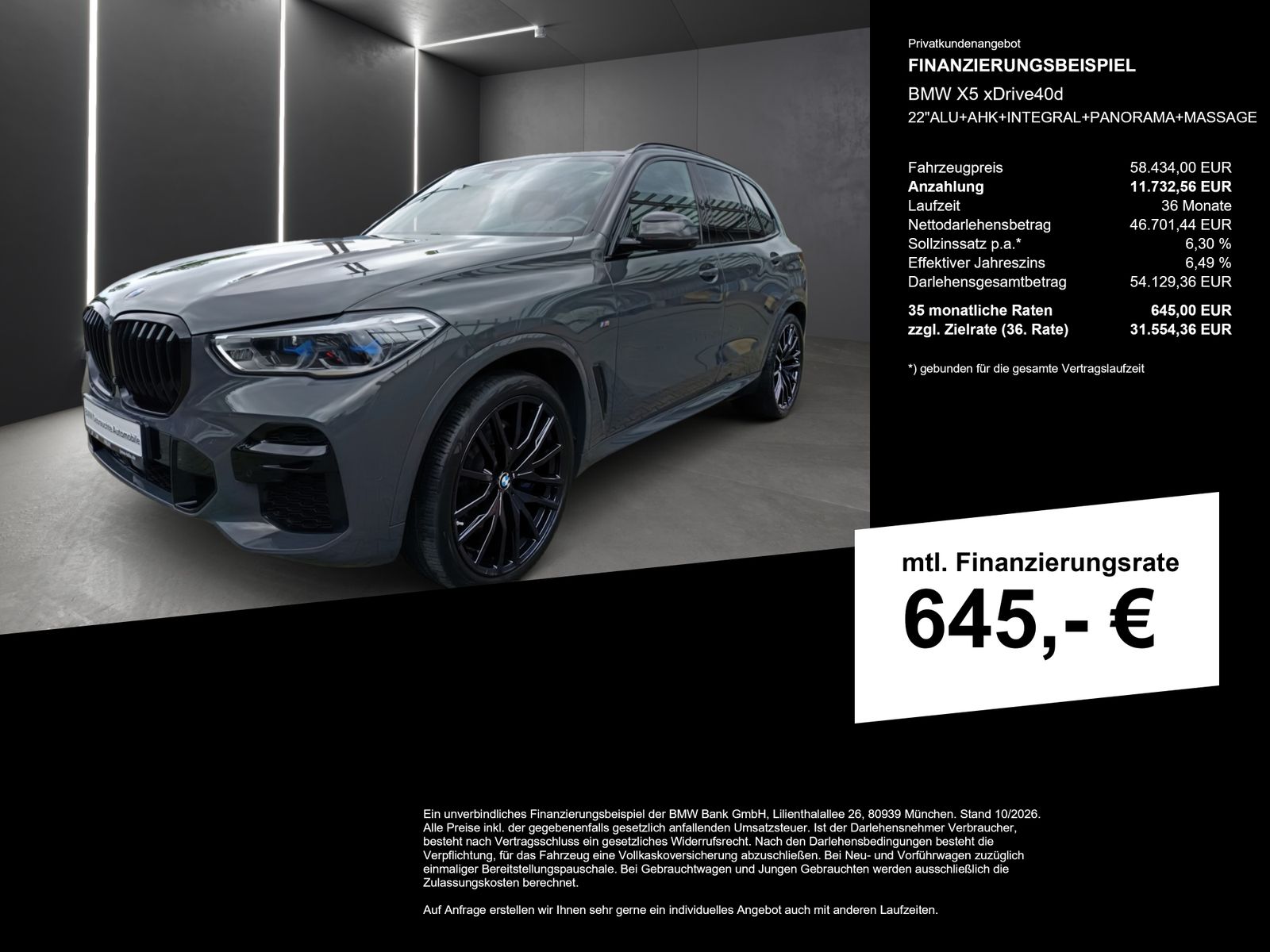 BMW X5 xDrive40d 22 ALU AHK INTEGRAL PANORAMA MASSAG foto 2