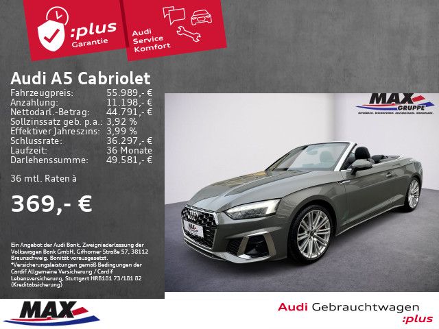 A5 Cabriolet 40 TFSI S-LINE MATRIX LED+NAVI+HUD+