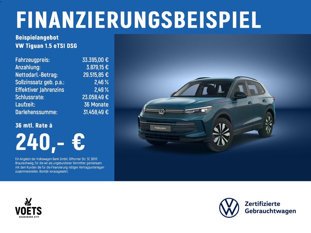 Tiguan 1.5 eTSI DSG Goal LED+AHK+NAVI+ACC+KAM