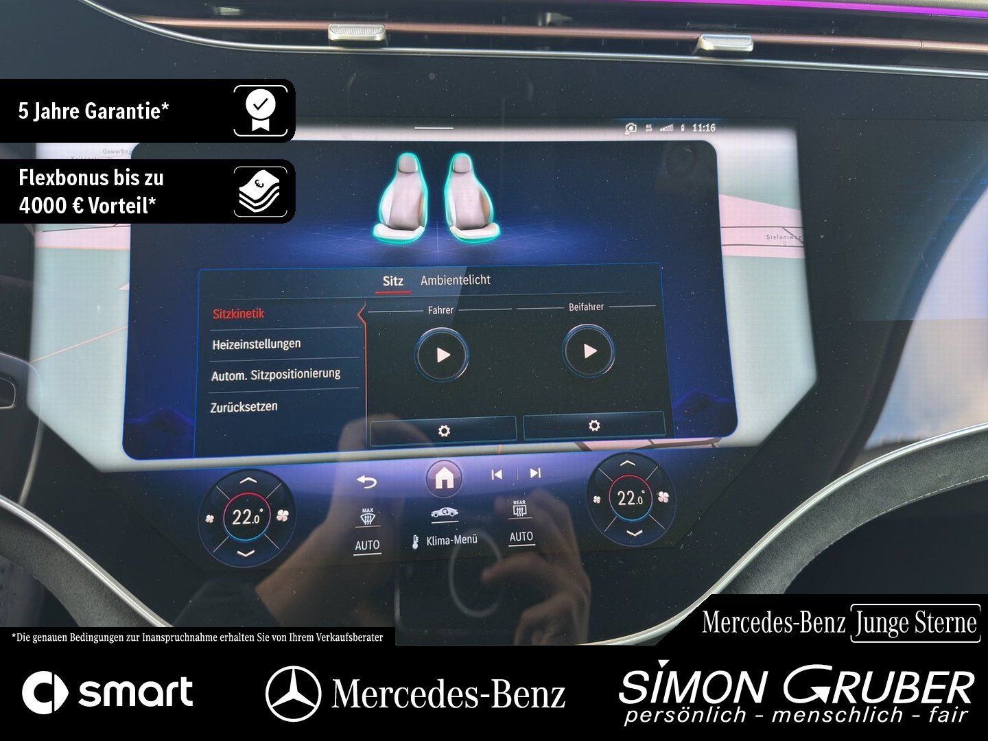 Fahrzeugabbildung Mercedes-Benz EQE 43 4M SUV AMG Night I+II HUD Hyper AHK