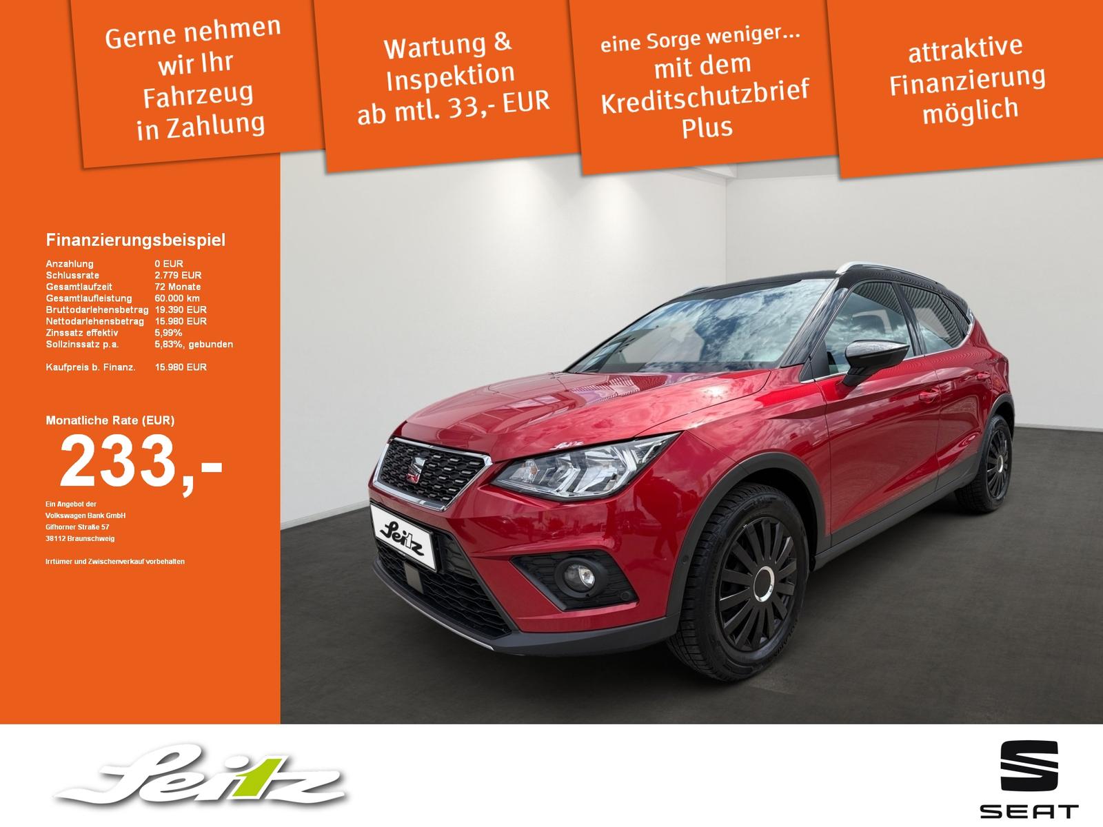 Seat Arona 1.0 TSI Xcellence *KAMERA*NAVI*SITZHZG*