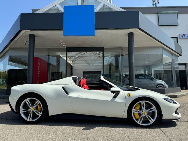 Ferrari 296 GTS/White-Red/LED/Displ/HiFi/el.Daytona/Lift