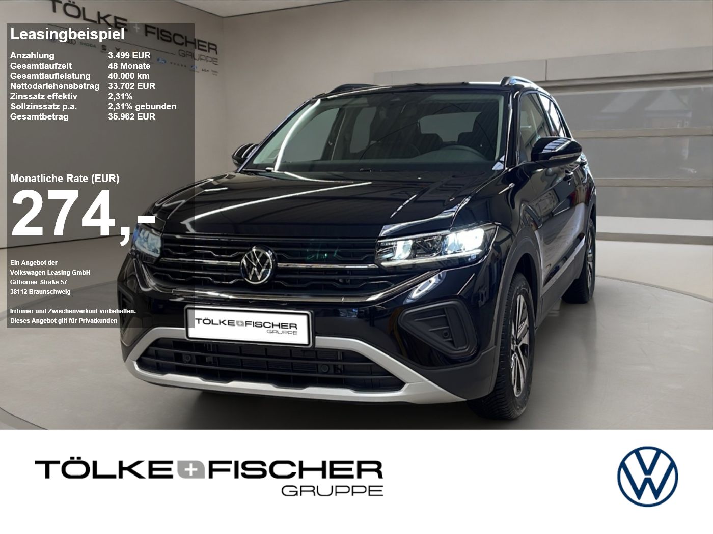 Volkswagen T-Cross Energy DSG AHK Ganzjahresr Rückfahrkamer foto 1