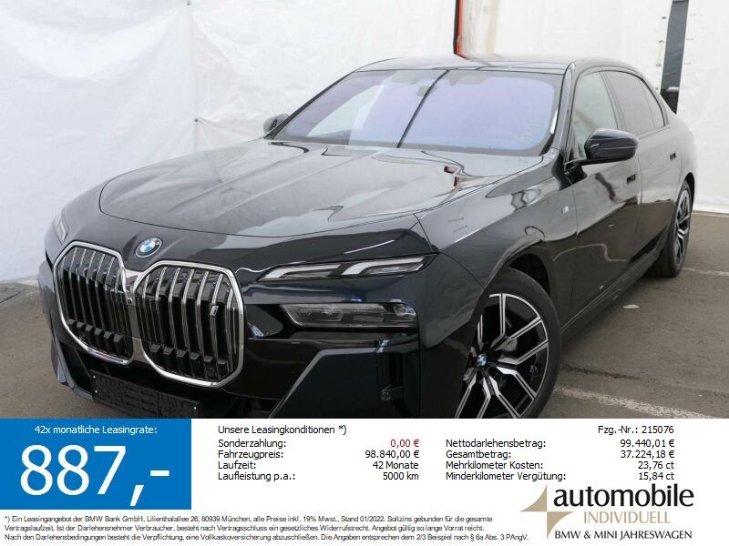 BMW i7 eDr.50 M Sportpaket NP 158430.- Fond Entertai
