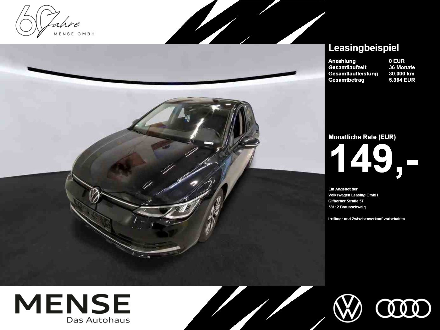 Volkswagen Golf VIII 1.0TSI Move CarPlay LED VirtualCP PDC