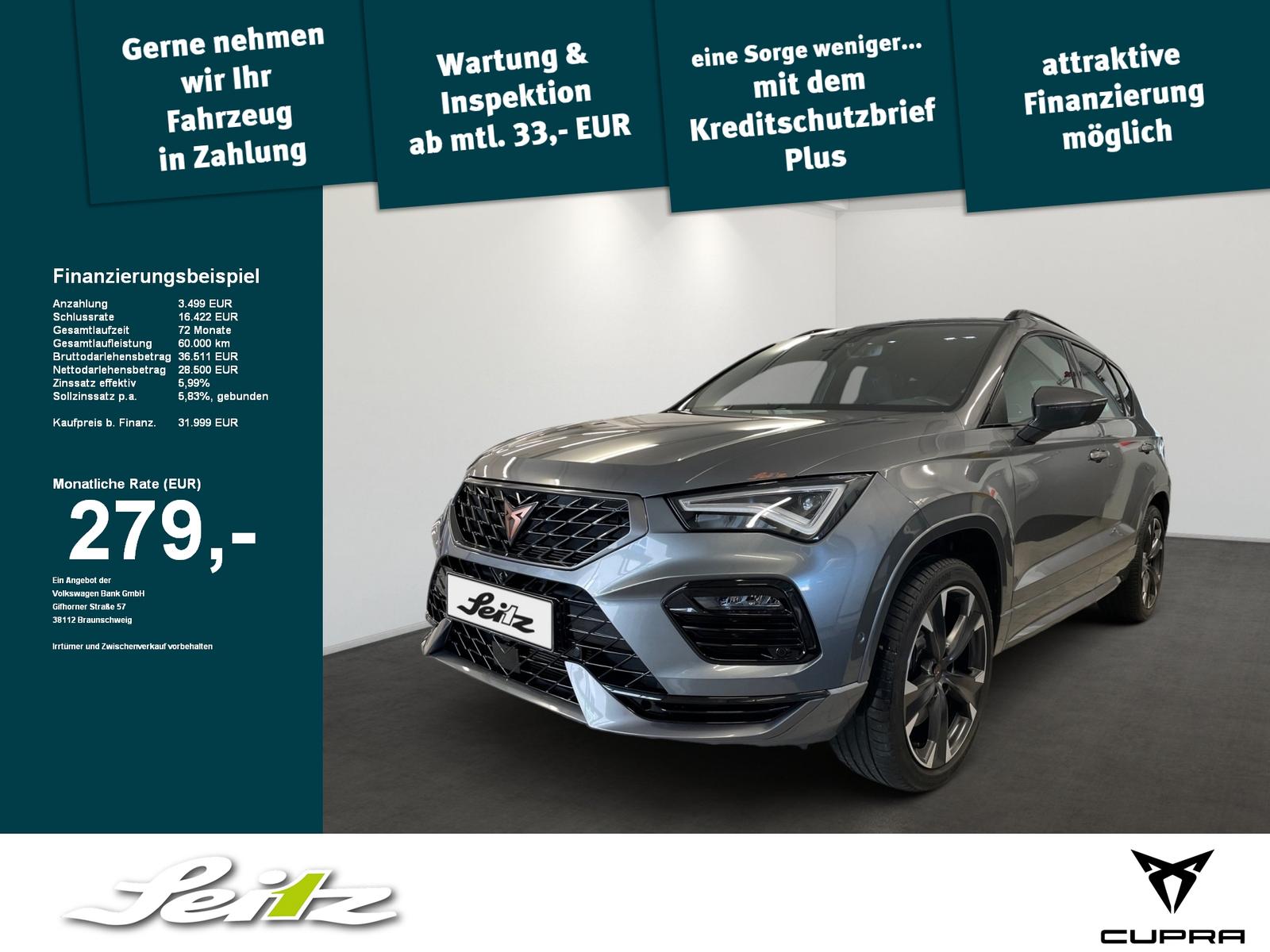Cupra Ateca 2.0 TSI 4Drive VZ *LED*BEATD*KAMERA*
