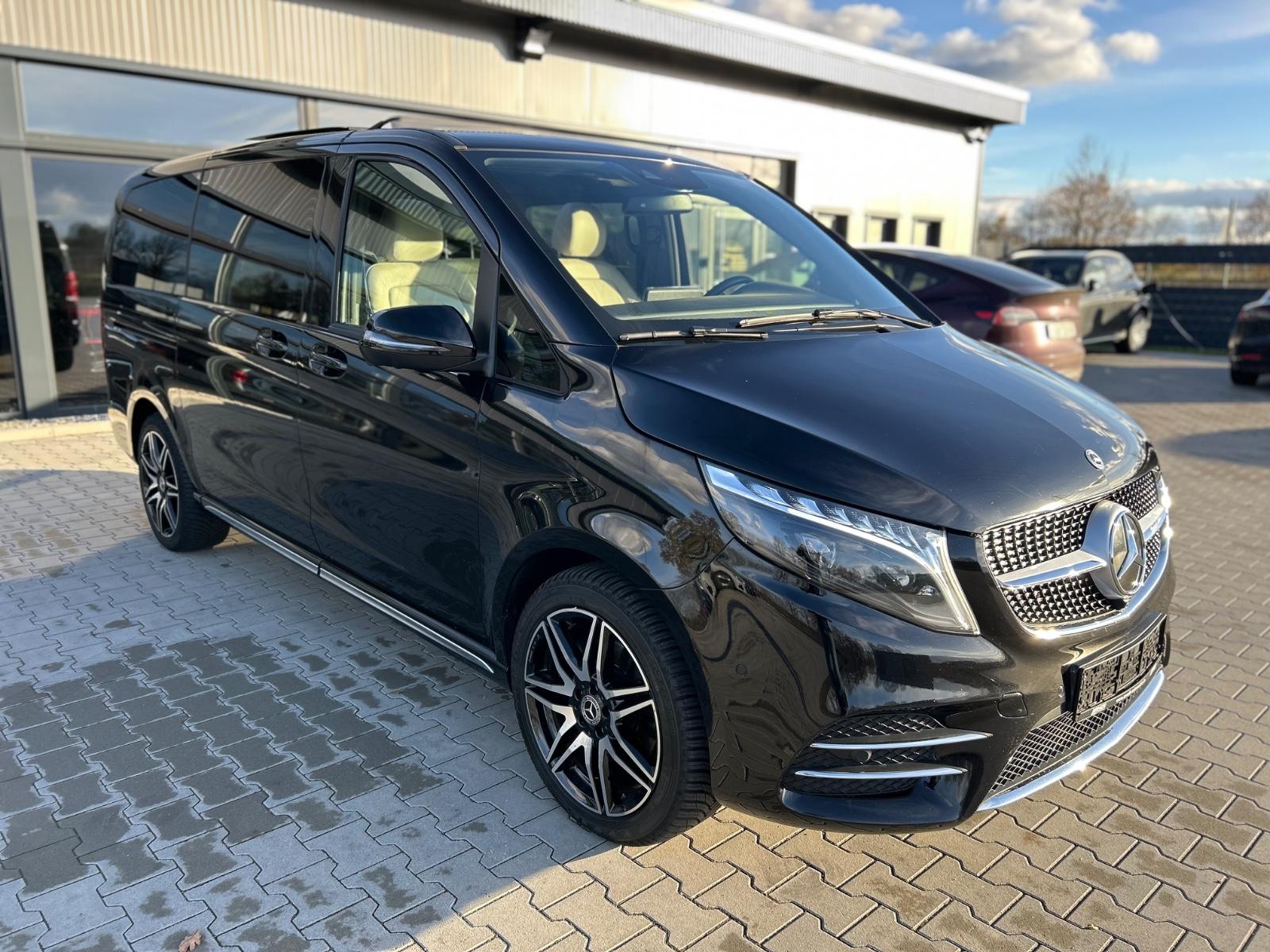 Mercedes-Benz V300d 4M Lang AMG -7S-2xEl.Tür-Pano-360K-19Zo