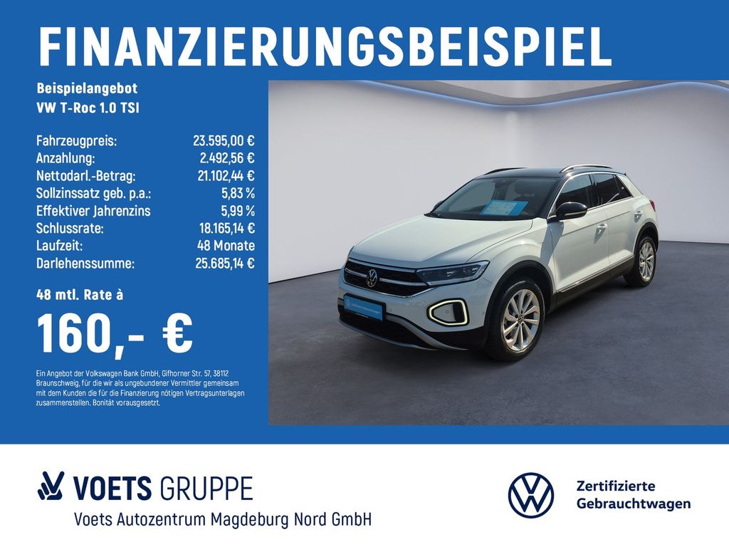 T-Roc 1.0 TSI Style LED+NAVI+ACC+PDC+KAM+SHZ