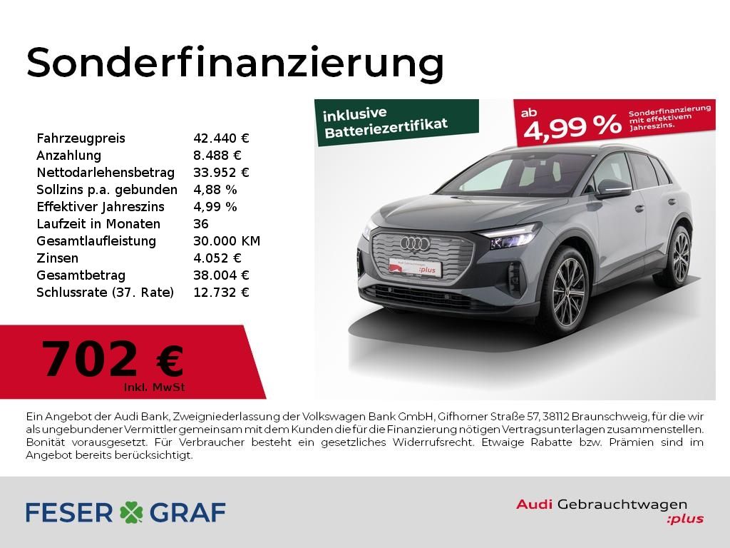 Q4 e-tron 35 S line/AHK/360°/Matrix/Alu20