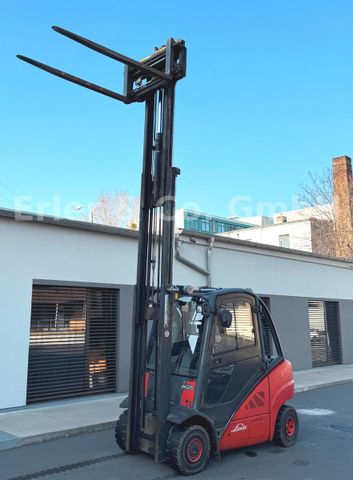 Linde H 25, Triplex, Seitenschieber, Zinkenverstellung