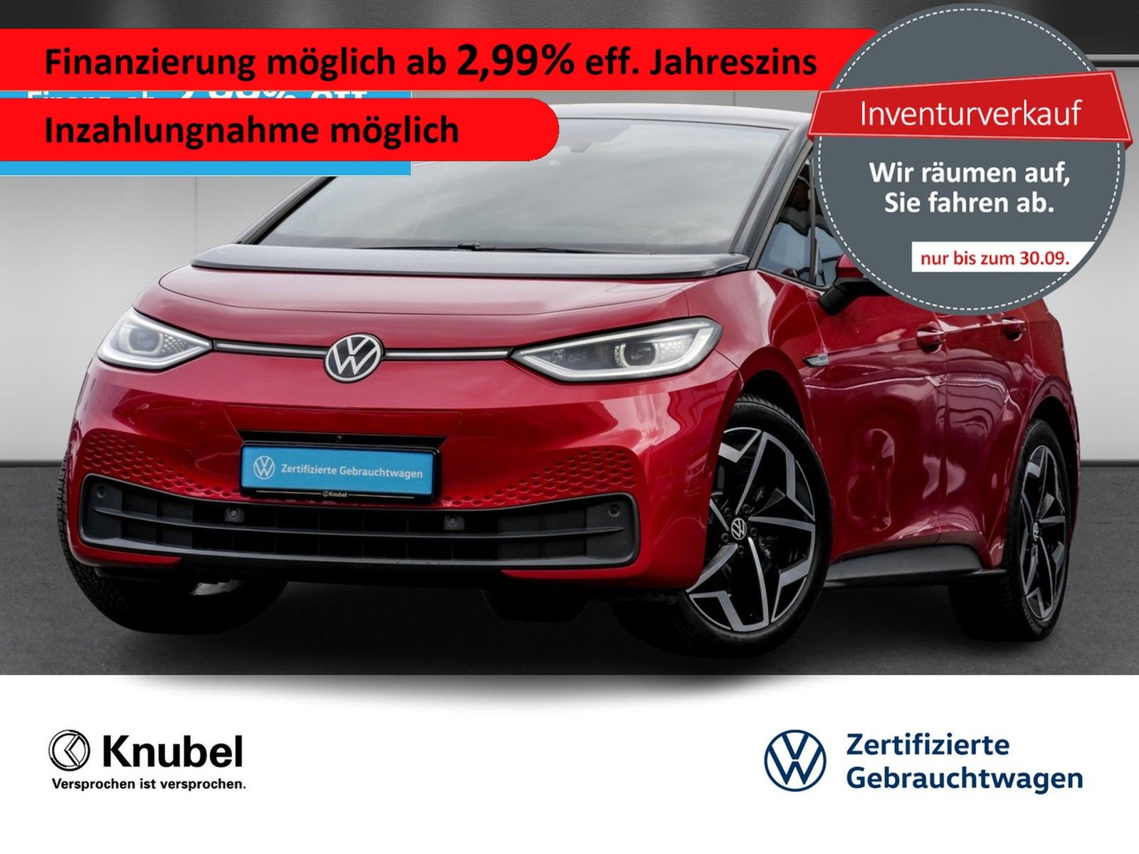Volkswagen ID.3 Pro IQ.Light Navi Headup AreaView TravelAss
