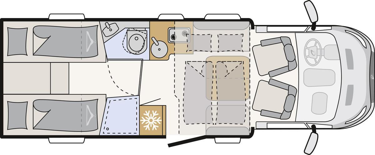 Dethleffs Just Go Teilintegriert T 7055 EBL