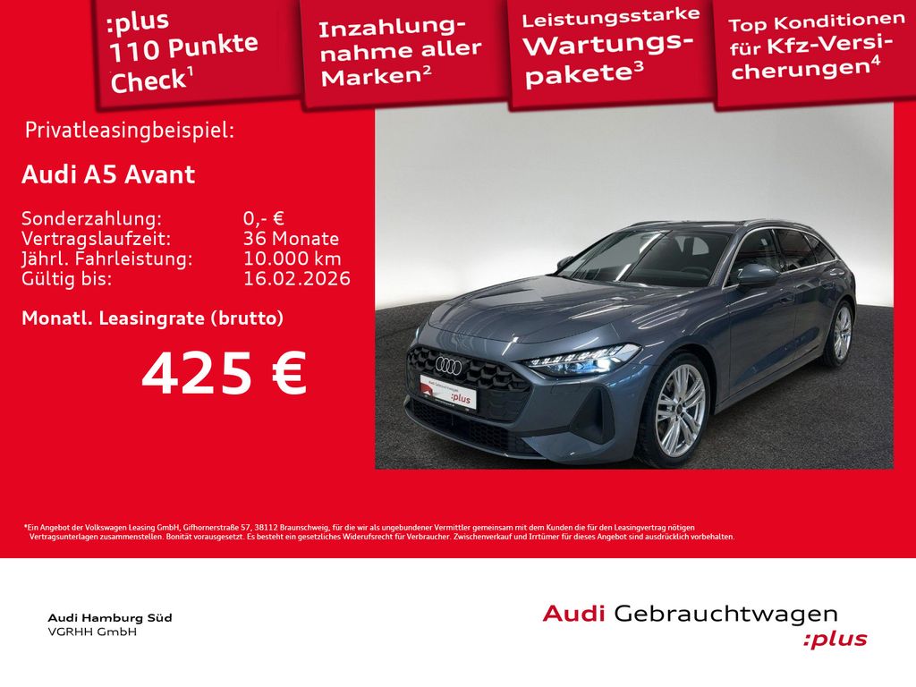 A5 Avant TFSI S tronic NAVI/KAMERA/ACC/LED-PLUS