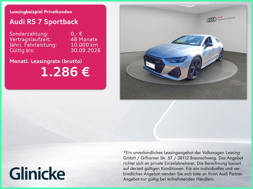 Audi RS 7 SB 4.0 TFSI quattro Laser B&O Keramik 360°