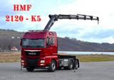 MAN TGX 28.480 Sattelzugmaschine + HMF 2120 K5/FUNK - MAN Sattelzugmaschine