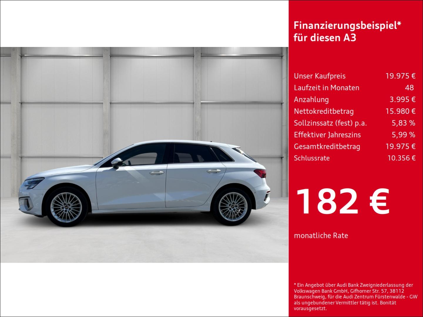 Audi A3 Sportback 35 TDI advanced Navi Digitales Cock