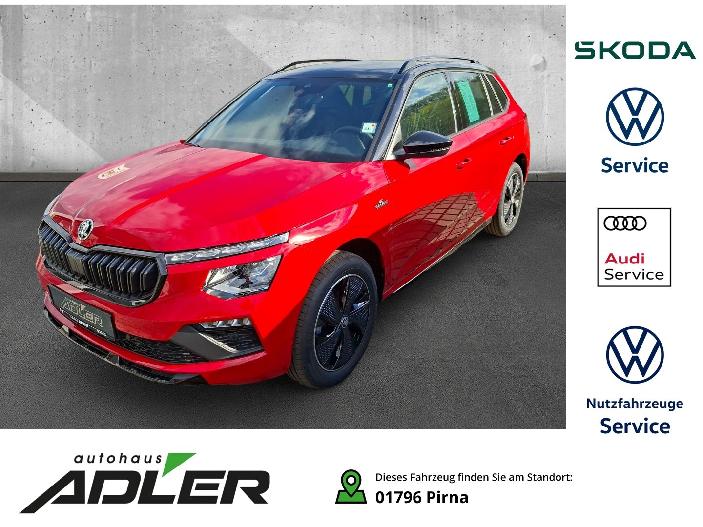 Skoda Kamiq Monte Carlo AHK-klappbar Panorama Matrix L