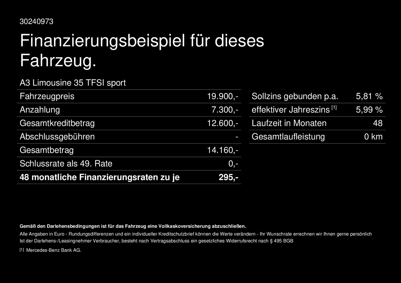 Fahrzeugabbildung Audi A3 35 TFSI Limousine sport*S-Line*Navi*Xenon*SHZ