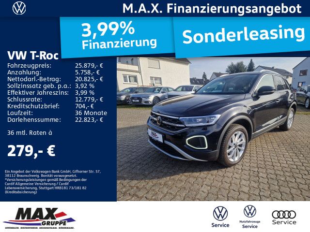 Volkswagen T-Roc 1.5 TSI DSG STYLE LED+NAVI+AHK+DCP+ACC+ALU