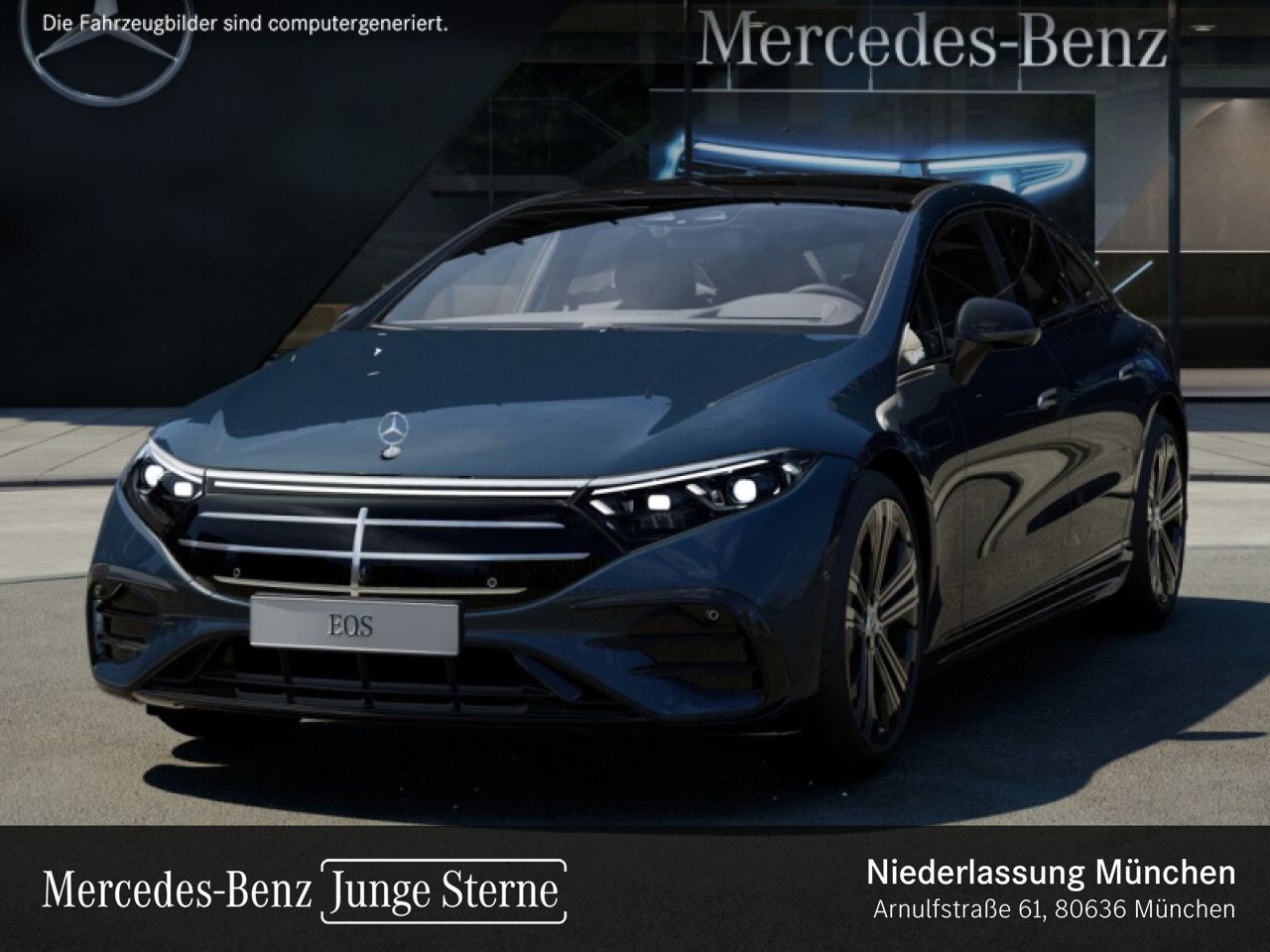 Mercedes-Benz EQS 500 4M AMG STYL PREM PANO 22 NIGHT FONDPAKE foto 2