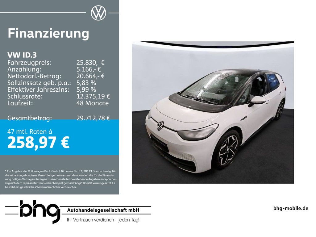 ID.3 Pro S KomfortPlus Climatronic ACC-Front-Lan