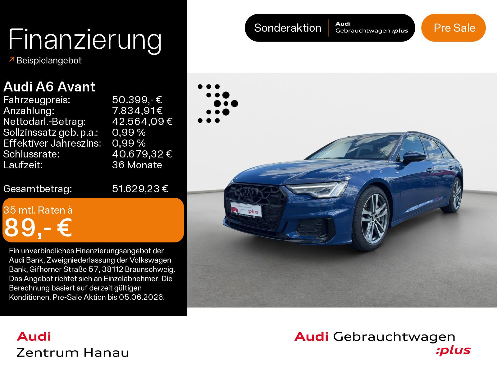 Audi A6 Avant 50 TFSIe qu. S-LINE*0,99%-Finanz*NAVI-P