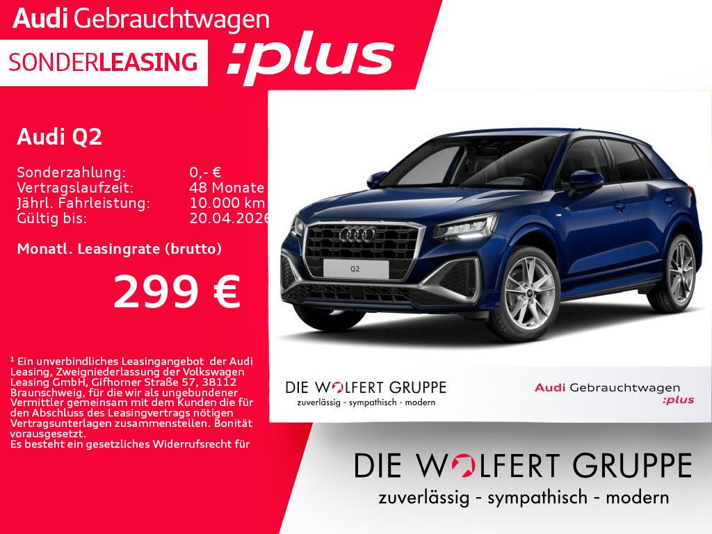 Audi Q2 S line 35 TFSI S tronic RFK*GRA*LED